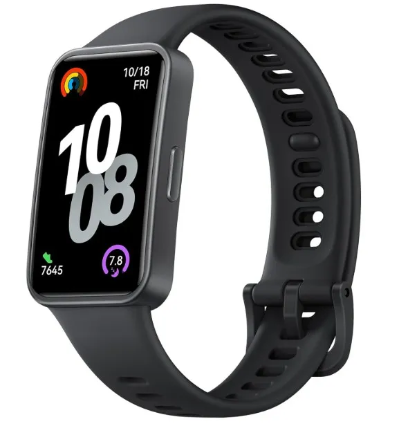 HUAWEI Band 10 Smart Watch, Metallic Design and Comfortable Wearing, Pro-level Sleep Analysis, Emotional Health Aid, 100 Workout Modes, Robust Battery Life, IOS and Android, Black