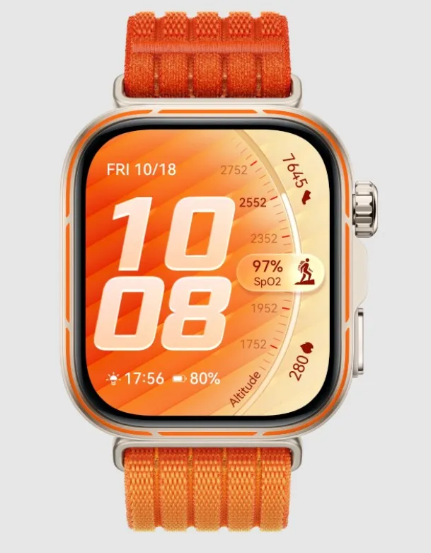 Huawei Watch Fit 5 Pro Smartwatch TDRA UAE Version Orange