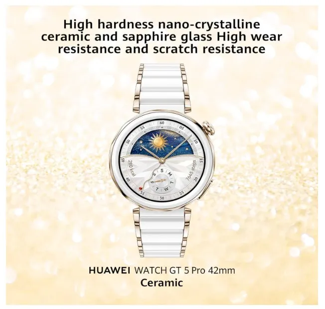HUAWEI WATCH GT 5 Pro 42mm White Ceramic(TDRA Version) 3