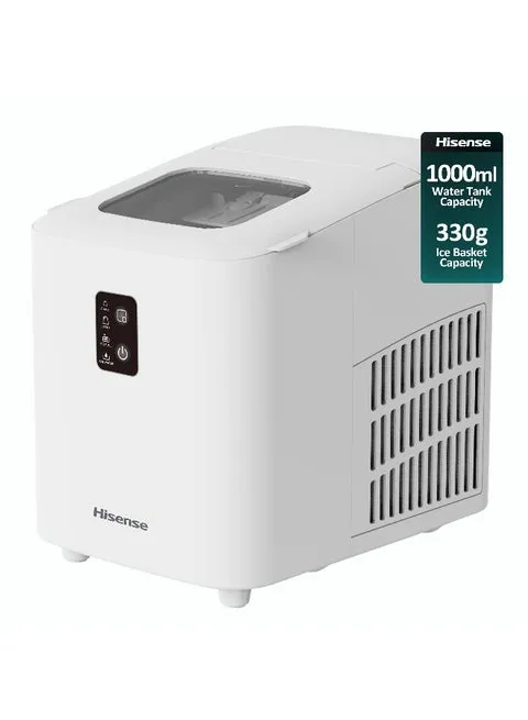 Ice Maker, Automatic Ice Making, Portable And Compact, Fast Ice Making, 2 Sizesice Cubes, Transparent View Window, Self-Cleaning 0.01 W ICM2011B White