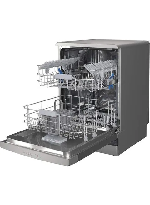 Indesit Freestanding Dishwasher 60 cm – DFO-3C23XUK (Silver/Inox)