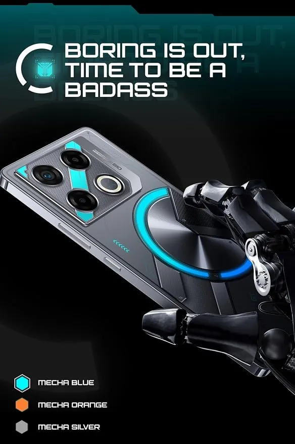 Infinix GT 20 Pro 5G Smartphone 12GB RAM 256GB Storage Dual SIM – AMOLED Display, MediaTek Dimensity 8200 Ultimate Processor, 108MP Camera, Gaming Performance, 5000mAh Battery, 45W Fast Charging 3