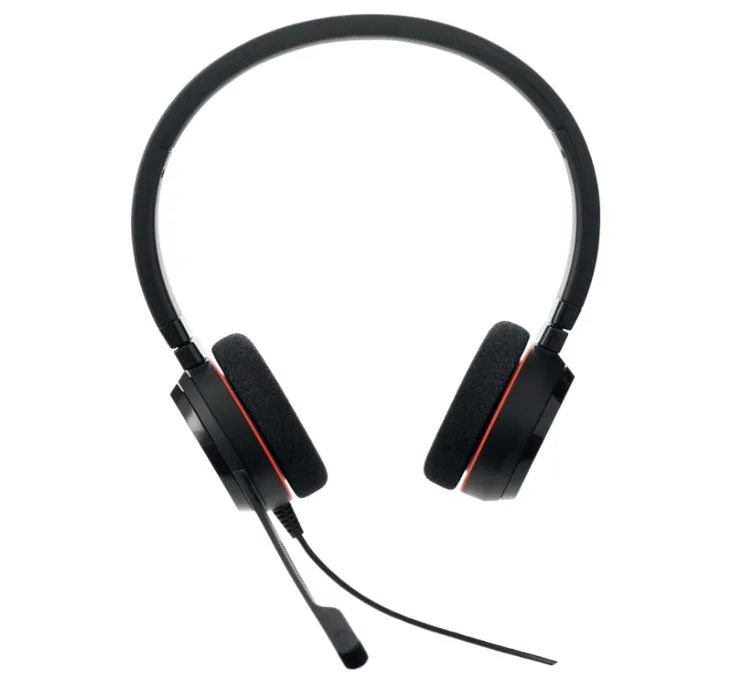 Jabra Evolve 20 Stereo Headset – Microsoft Certified Headphones for VoIP Softphone with Passive Noise Cancellation – USB-C/A – Black ( 4999-823-169 ) 4