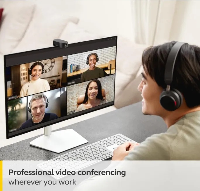 Jabra PanaCast 20 4K Video Conferencing Camera - Flexible Plug and Play Personal Video Solution Webcam with AI-powered 4K Ultra-HD, Intelligent Zoom and Lighting Optimization 2