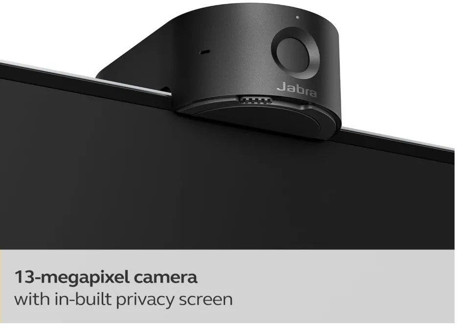 Jabra PanaCast 20 4K Video Conferencing Camera - Flexible Plug and Play Personal Video Solution Webcam with AI-powered 4K Ultra-HD, Intelligent Zoom and Lighting Optimization 3