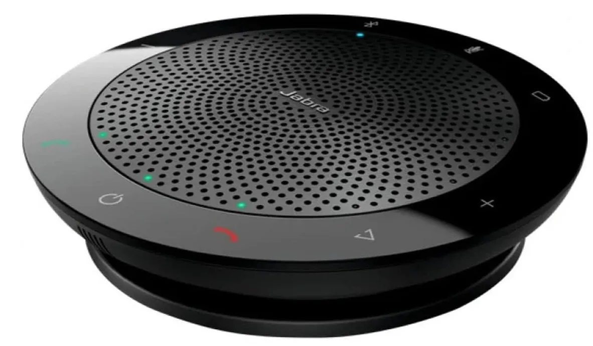 Jabra Speak 510 Speaker — Portable Bluetooth Speaker, Conference Speaker — Connects to Laptops, Smartphones and Tablets — USB Plug(7510-209)