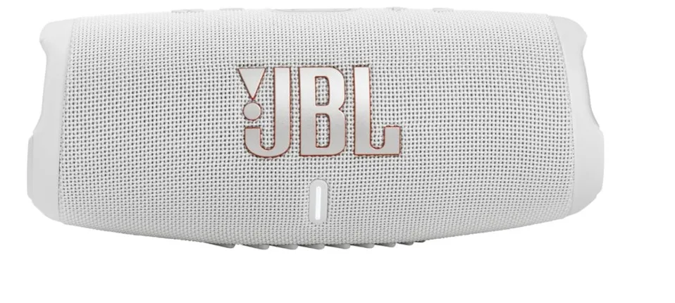 JBL Charge 5 Portable Speaker, Built-In Powerbank, Powerful JBL Pro Sound, Dual Bass Radiators, 20H of Battery, IP67 Waterproof and Dustproof, Wireless Streaming, Dual Connect - White 2