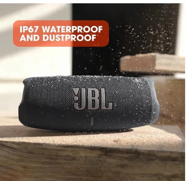 Jbl Charge 5 - Portable Bluetooth Speaker With Deep Bass, Ip67 Waterproof And Dustproof, 20 Hours Of Playtime, Built-In Powerbank, In Black 4