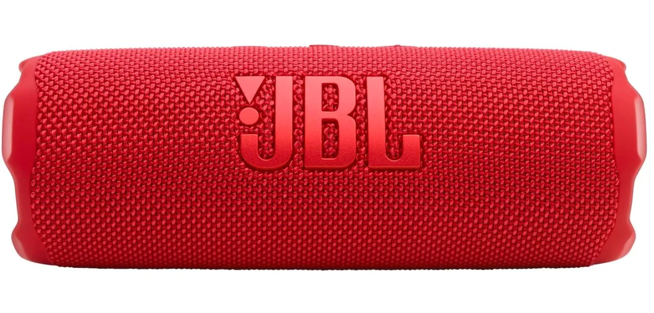 JBL Flip 7 - JBL Pro Sound with AI Sound Boost, up to 16 hours of playtime, multi-speaker connection via Auracast, and waterproof, dustproof, drop-proof design for all adventures – Red. 3