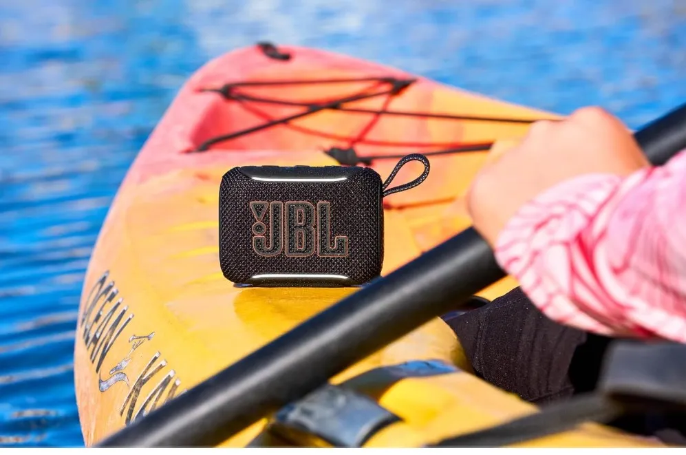 JBL Go 5 Portable Bluetooth Speaker with Ambient Edge Lighting, IP68 Waterproof & Dustproof, 10H Playtime, AirTouch Stereo Pairing, Auracast™, USB-C Lossless Audio – Compact & Drop-Proof, Black 4