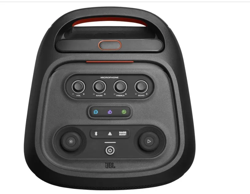 JBL PartyBox Stage 320 – Powerful JBL Pro Sound, Futuristic Lightshow, 18H Playtime, AI Sound Boost, Multi-Speaker Auracast & Dual Mic/Guitar Inputs 2