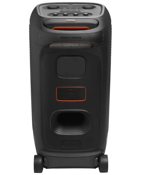 JBL PartyBox Stage 320 – Powerful JBL Pro Sound, Futuristic Lightshow, 18H Playtime, AI Sound Boost, Multi-Speaker Auracast & Dual Mic/Guitar Inputs 4