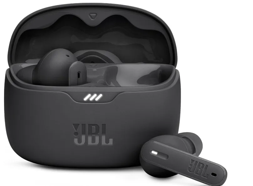 JBL Tune Beam True Wireless Noise Cancelling Earbuds, Pure Bass Sound, Bluetooth 5.3, Smart Ambient, 4-Mics Technology, VoiceAware, 48H Battery, Water and Dust Resistant - Black, JBLTBEAMBLK 3