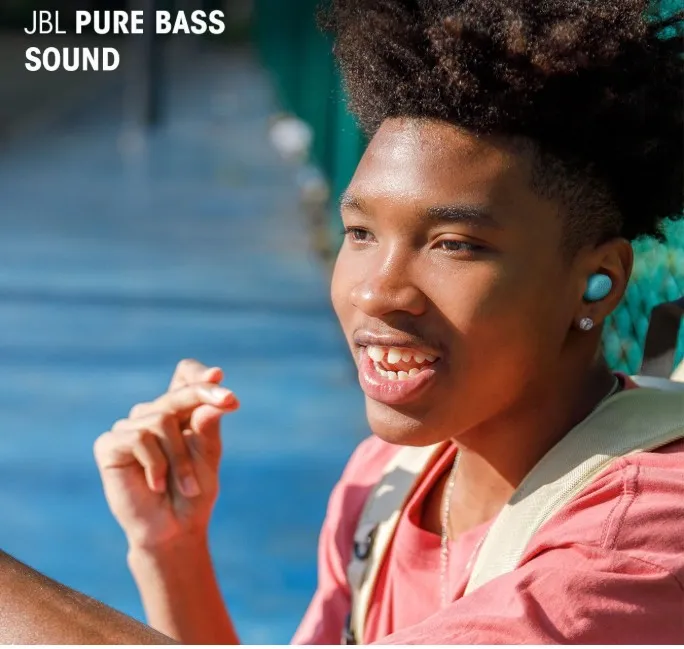 JBL Wave Buds 2 True Wireless Noise Cancellling Earbuds, Pure Bass Sound, Bluetooth 5.3, LE Audio, Smart Ambient, 4-Mic Technology, 40H Battery, Water and Dust Resistant - White 3