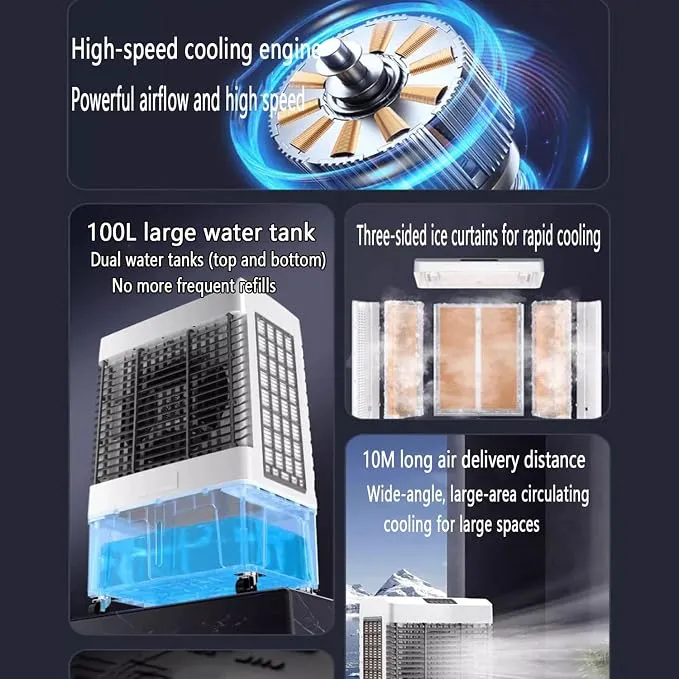 Jetcool Evaporative 100L Air Cooler – ME-10000AC 2