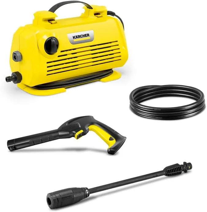 Kärcher Pressure Washer K 2 Horizontal VPS, Pressure: max 110 bar, delivery Speed: max 360 l/h, Surface Power: max. 20 m²/h, with Vario Power Jet Lance, YelloW