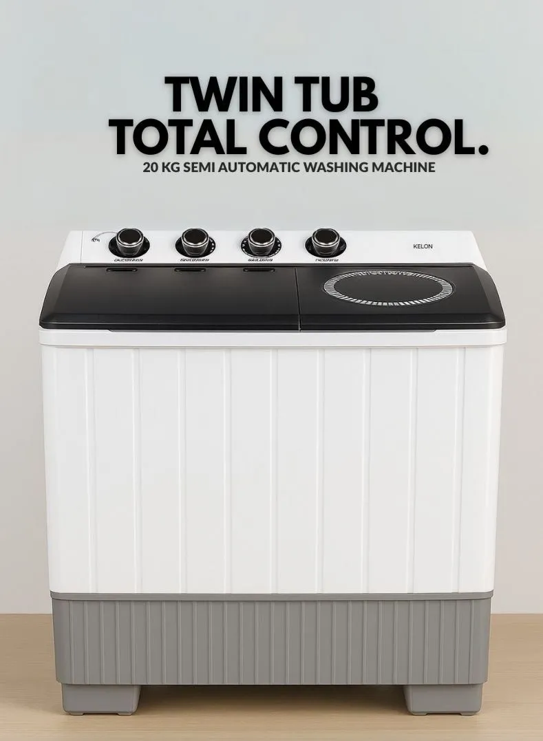 Kelon Washing Machine 20kg Twintub KWSBE201