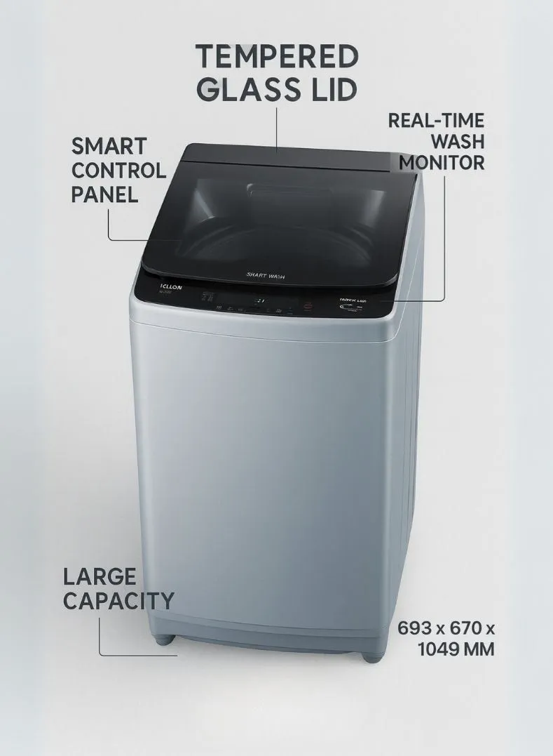 Kelon Washing Machine Top Load 8kg KWT81DG 2
