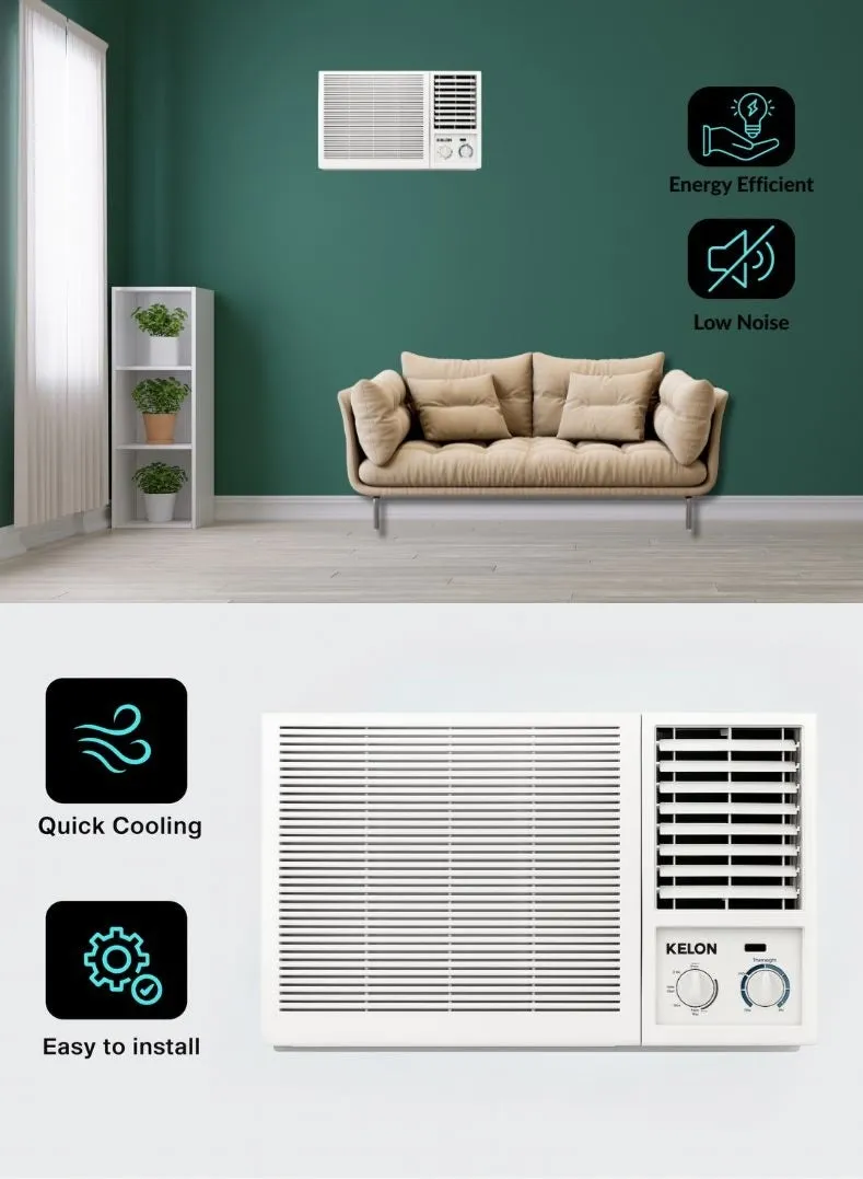 Kelon Window AC 2.0Ton Rotary KAW24UPM3B 3