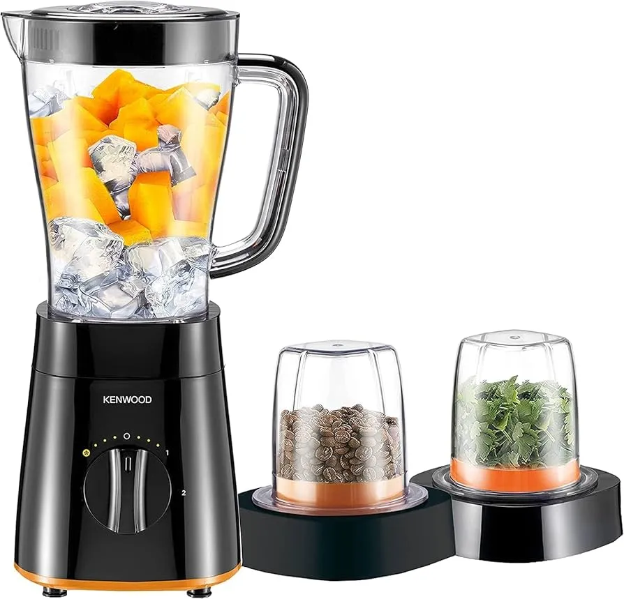 Kenwood Blender Smoothie Maker, 1.5L, 500W, Grinder Mill & Chopper Mill, BLP16.360BK, Black 3