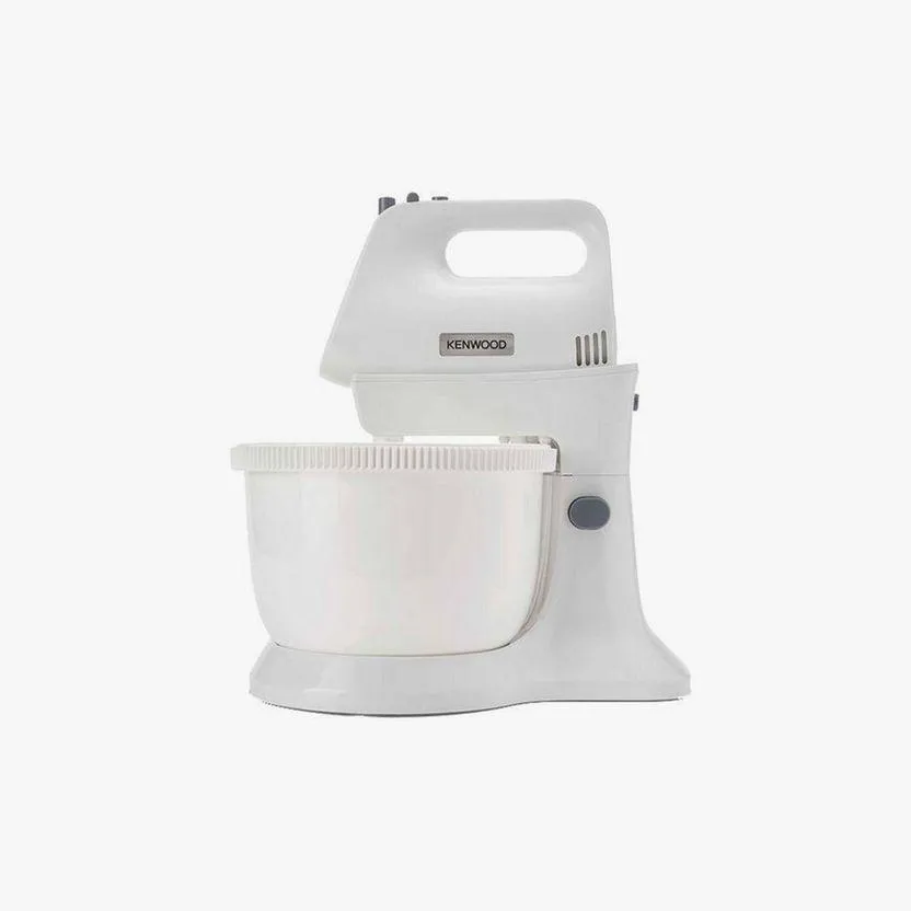 Kenwood Chefette Lite Hand & Stand Mixer 450W, 3.4L Rotating Bowl, 5 Speeds + Turbo, White – HMP32.A0WH