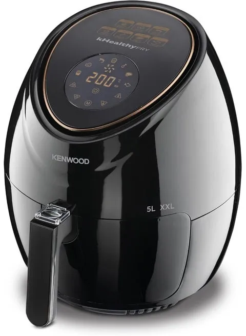 Kenwood Digital Air Fryer, Touch Control, 5L, 1500W, HFP52.000BK, Black