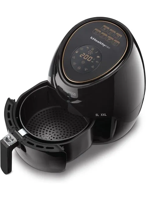 Kenwood Digital Air Fryer, Touch Control, 5L, 1500W, HFP52.000BK, Black