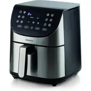 KENWOOD Digital Air Fryer XXXL 7L 2.8KG 1800W with Max Crisp Function, Recipe Book, Rapid Hot Air Circulation for Frying, Grilling, Broiling, Roasting, Baking and Toasting HFM80.000SS Silver/Black