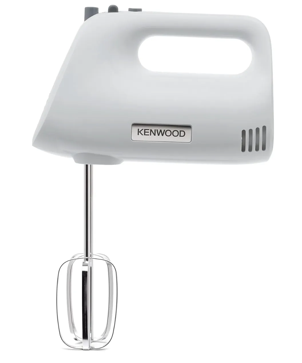 Kenwood Hand Mixer (Electric Whisk) 450W With 5 Speeds + Turbo Button, Twin Stainless Steel Kneader And Beater For Mixing, Whipping, Whisking, Kneading Hmp30.A0Wh White