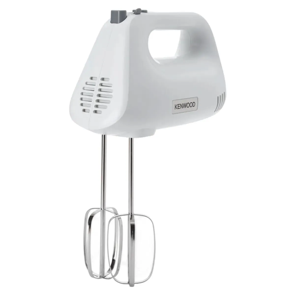 Kenwood HandMix Lite Hand Mixer 450W, 5 Speeds + Turbo, Stainless Steel Beaters & Dough Hooks, White – HMP30.A0WH