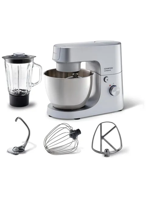 Kenwood HomeBake Stand Mixer Kitchen Machine, 5L, 1400W, KHH01.120SI, Silver