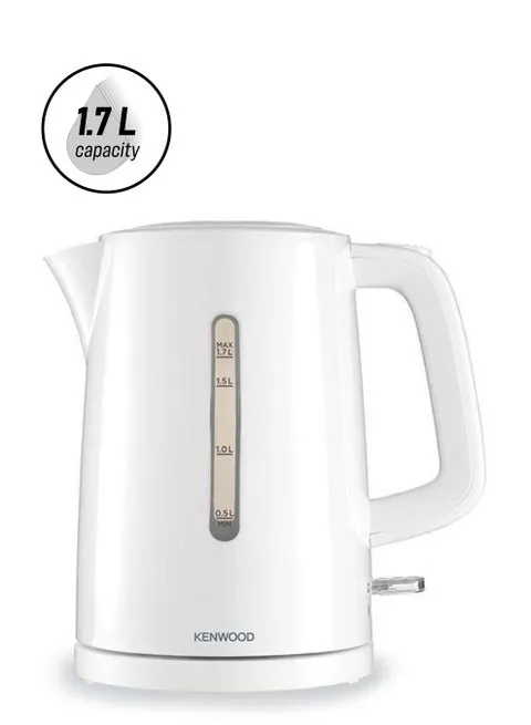Kenwood Kettle, Removable Mesh Filter, Plastic, 1.7L, 2200W, ZJP00.000WH, White