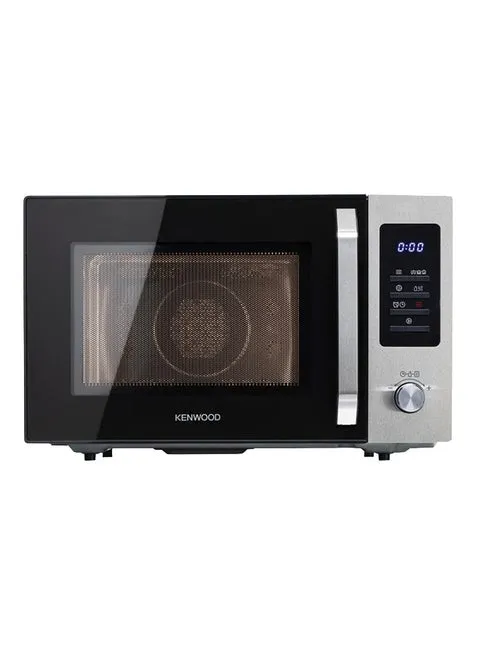 Kenwood Microwave Oven with Grill & Convection, Digital Display, 30L, 900W, 5 Power Levels, Auto Menu, Defrost Function, Stainless Steel, 95-Minute Timer, Clock Function, MWM31.000BK (Silver)