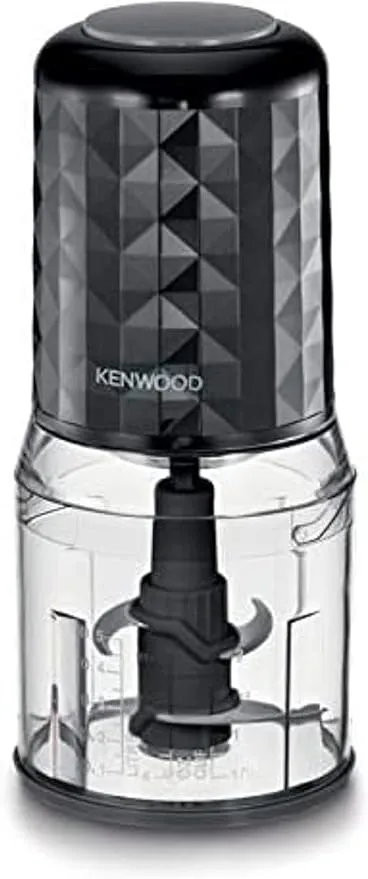 Kenwood mini chopper with quad blade, black, 400watts, 0.8l, chp40 (international warranty)