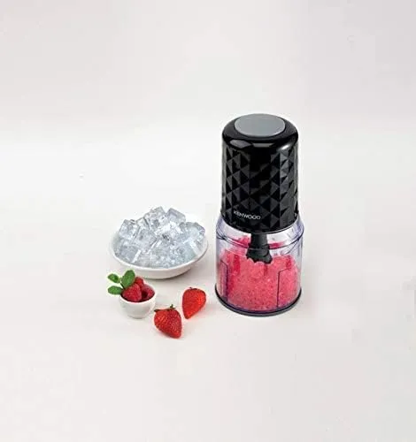 Kenwood mini chopper with quad blade, black, 400watts, 0.8l, chp40 (international warranty)
