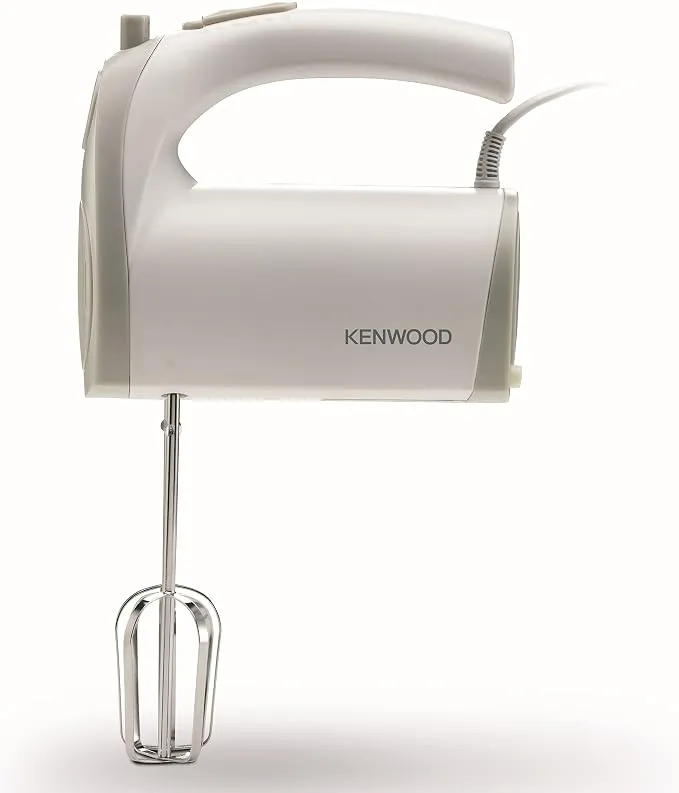 Kenwood Stand Mixer Hand (Electric Whisk) 300W With 2.4L Rotary Bowl, 5 Speeds + Turbo Button, Twin Stainless Steel Kneader And Beater For Mixing, Whipping, Whisking, Kneading Hmp22.000Wh White 3