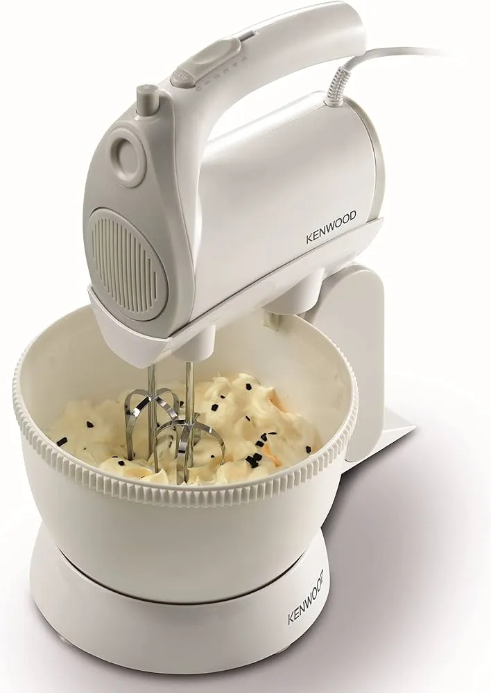 Kenwood Stand Mixer Hand Mixer with Rotary Bowl – HMP22.000WH (White)