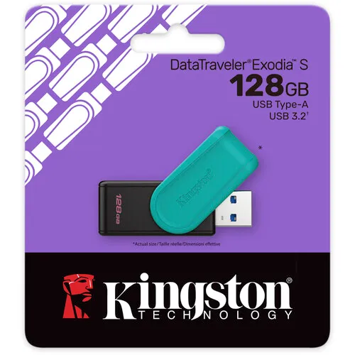 KINGSTON USB DATATRAVELER EXODIA S USB 3.2 GEN 1 FLASH DRIVE (DTXS/128GB) 128GB 2