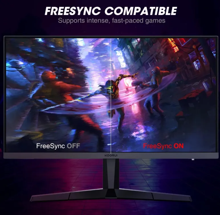 Koorui Gaming Monitor 24″ Flat, FHD , IPS Panel, FreeSync, 165 Hz, 1 ms (24E3) 4