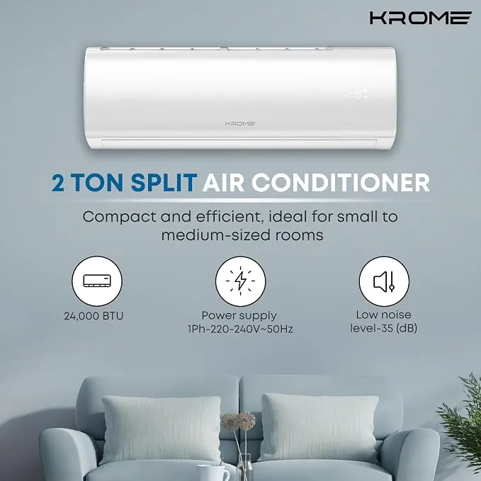 Krome 2.0 Ton Rotary Split Air Conditioner – KR-AR24TT3 2
