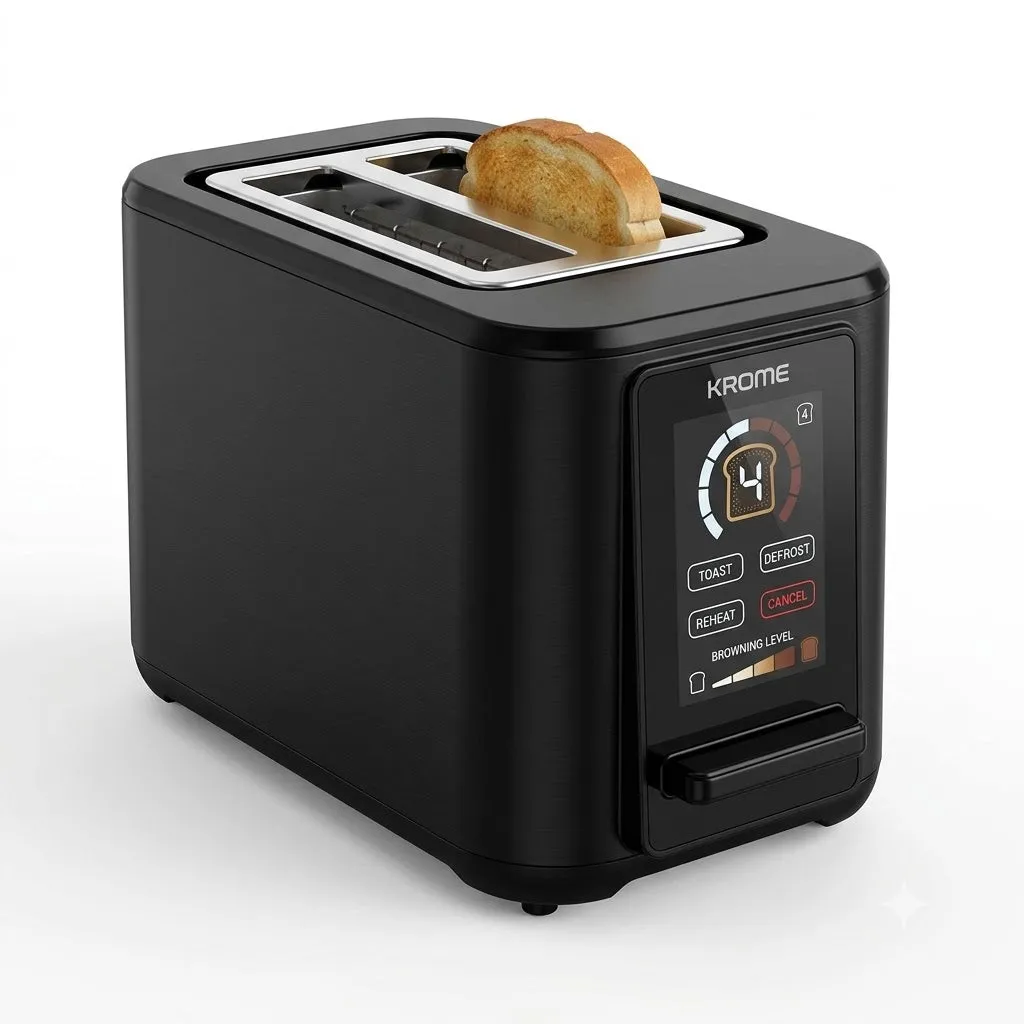Krome 2 Slice Breed Touch Toaster – KR-BT20TD