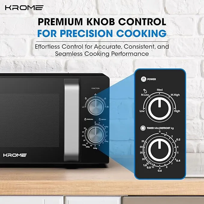 Krome 20L Blk Microwave Oven – KR-MW20MM