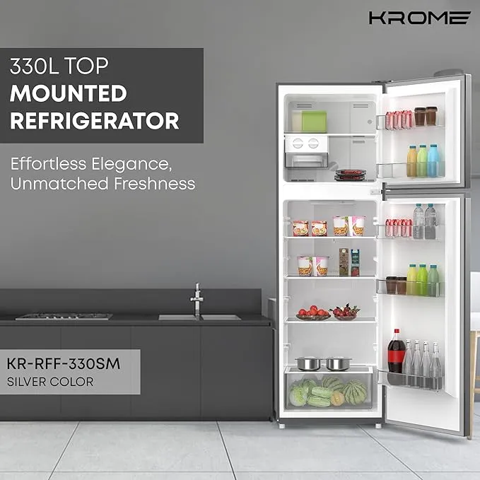 Krome 330 Refrigerator – KR-RFF330SM