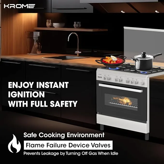 Krome 90×60 Gas Cooker – KR-CR9060G 2