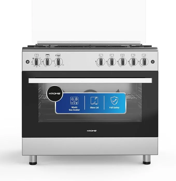 Krome 90×60 Gas Cooker – KR-CR9061FE