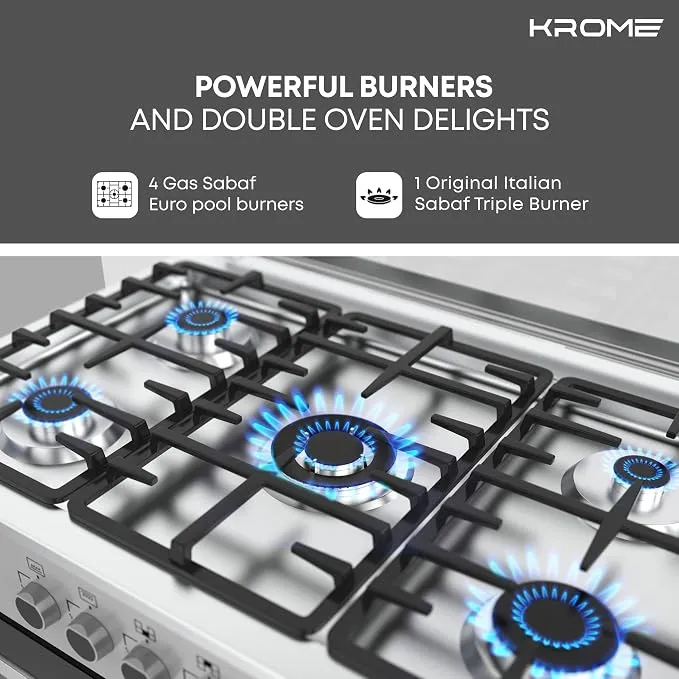 Krome 90×60 Gas Cooker – KR-CR906O 3
