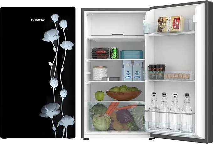 Krome 90L Glass Door Refrigerator – KR-RF141GG