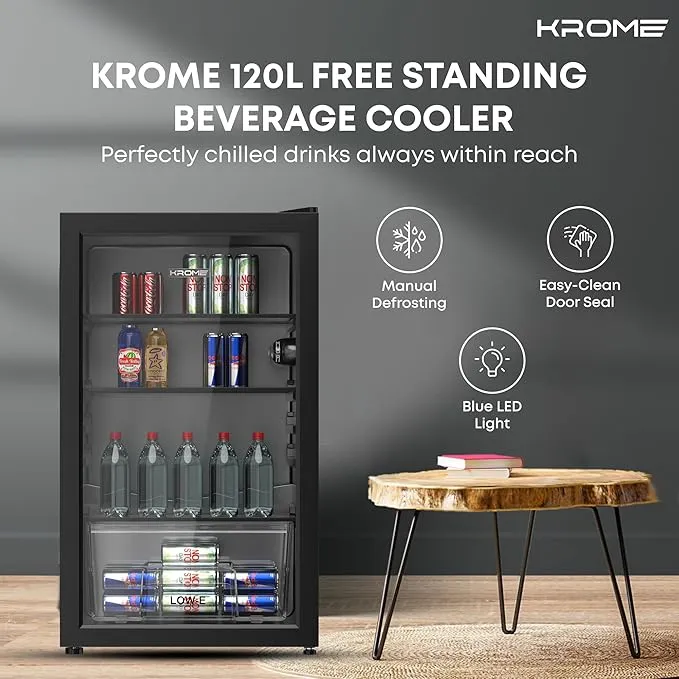 Krome Beverage Single Door Showcase Chiller – KR-BC120DM