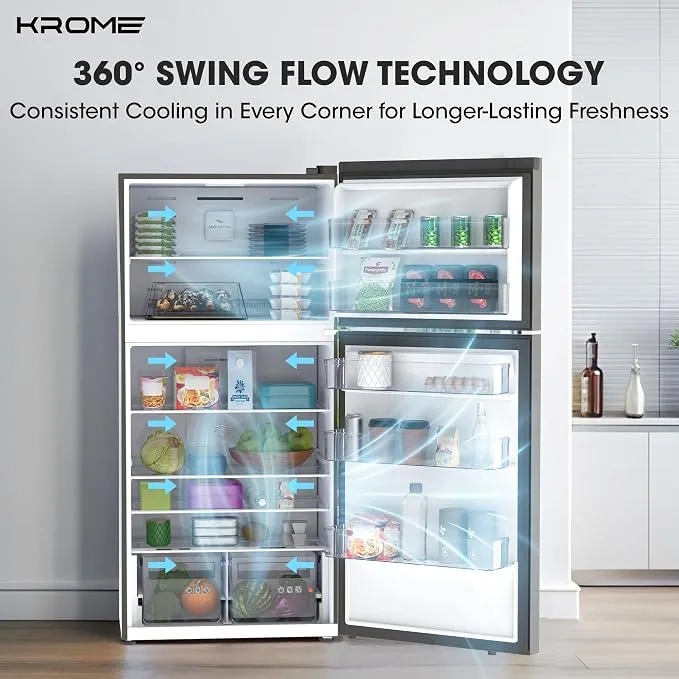 Krome Double Door Inverter Refrigerator – KR-RFF800TI 3