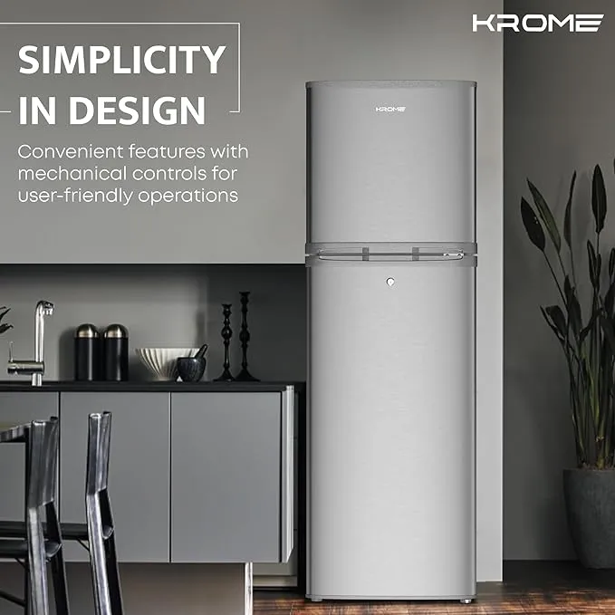 Krome Double Door Refrigerator – KR-RDC180IH 3